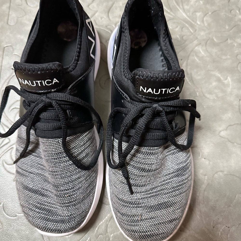 Nautica Black and Gray Sneakers